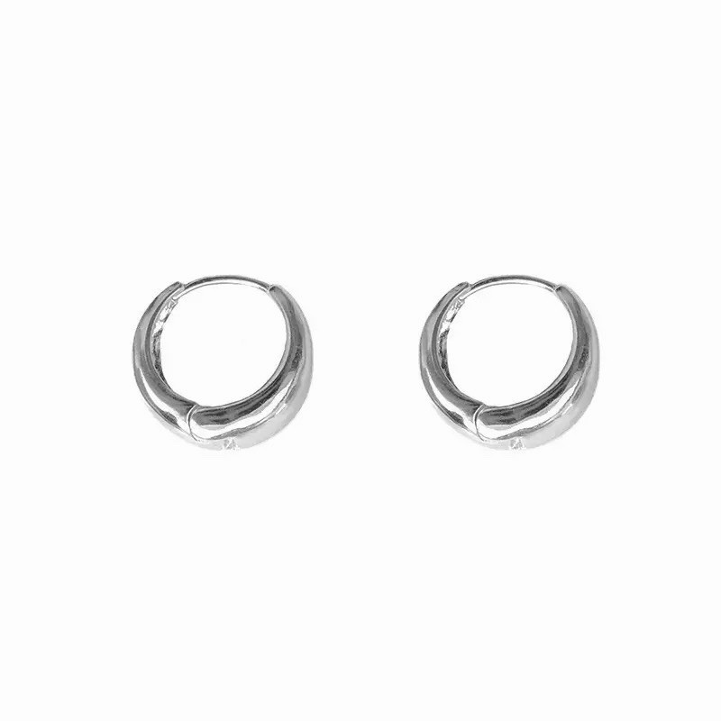 11mm 18K Gold Plated Chunky Huggie Hoop Earrings Small Thick Hoop Earrings 151
