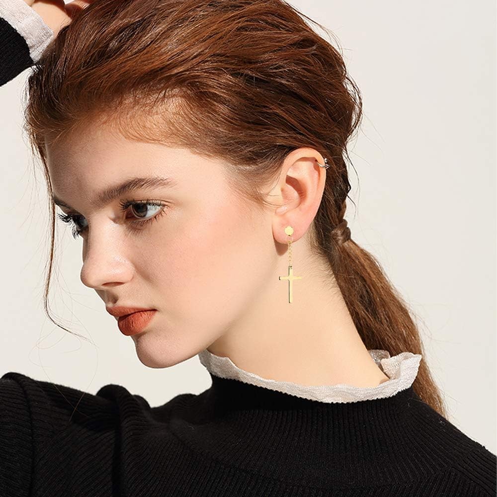 NEWITIN 15 Pairs Magnetic Stud Earrings for Men Clip on Earrings Stainless Steel