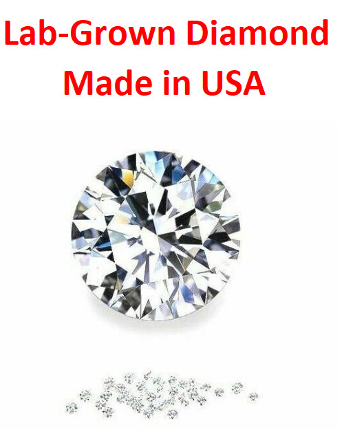 Finest Lab Diamond Round Loose VVS2-VS1 E-F Precision Melee 1mm to 4mm USA