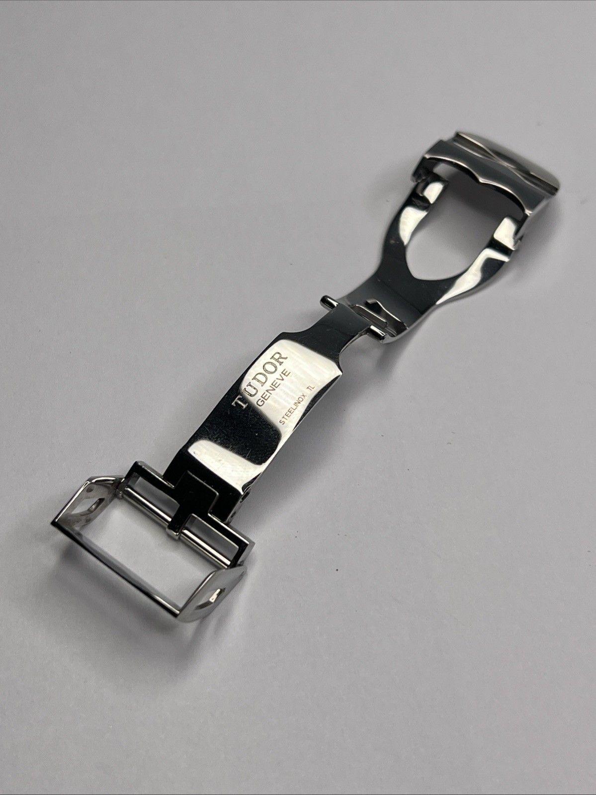 Tudor 18mm Satin Brushed & Polished Steel Deployant Deployment Clasp Genuine OEM