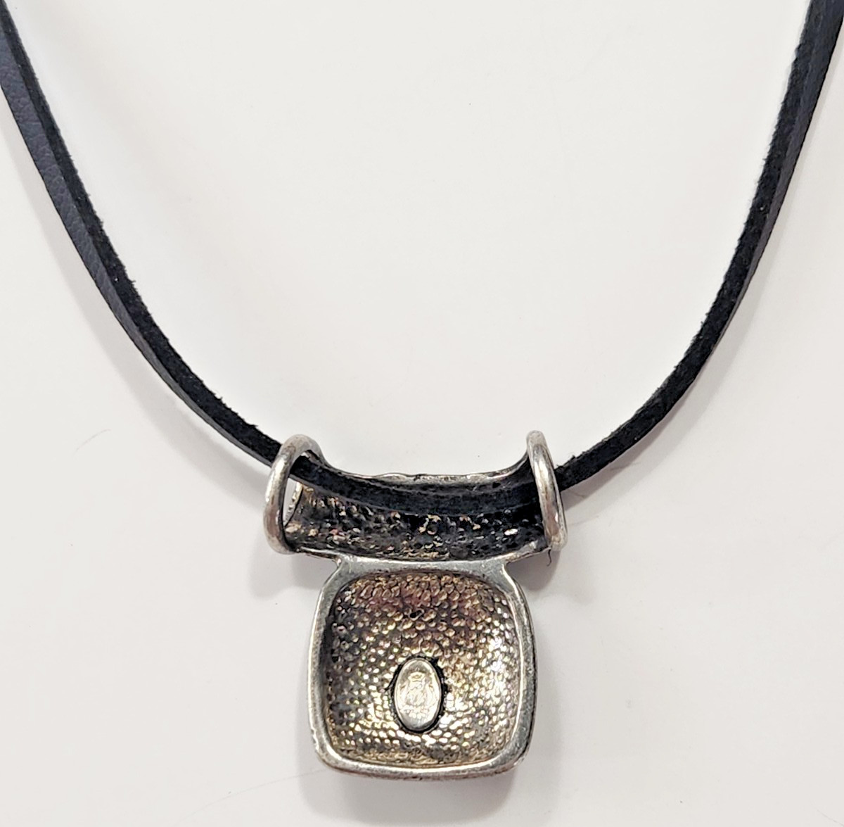 Premier Designs Bailey Necklace Antiqued Silver Plated Filigree Slider Gothic