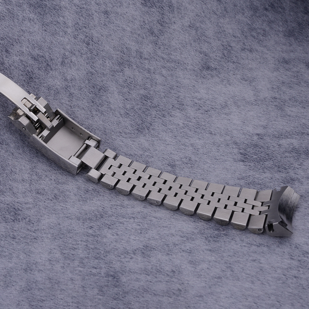 For Seiko Samurai king SRPF79 Silver 22mm Jubilee Curved End WatchBand Bracelets