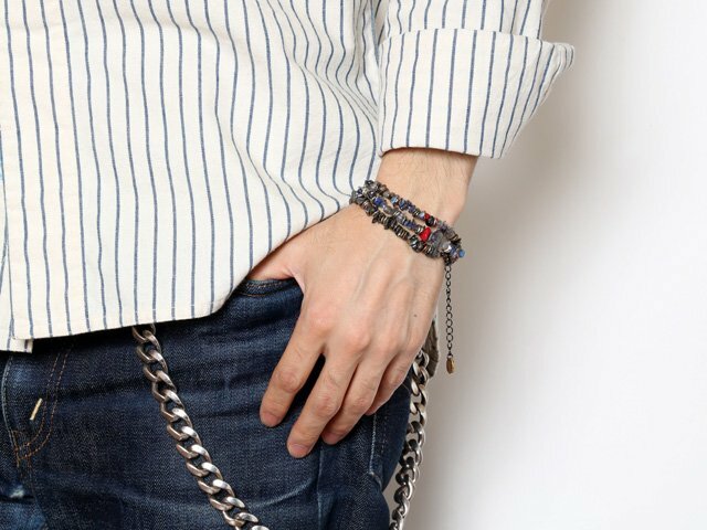 EVANGELION VIVIFY x RADIO EVA Pebble ＆Metal Chip’s Beads Cord (Kaoru)