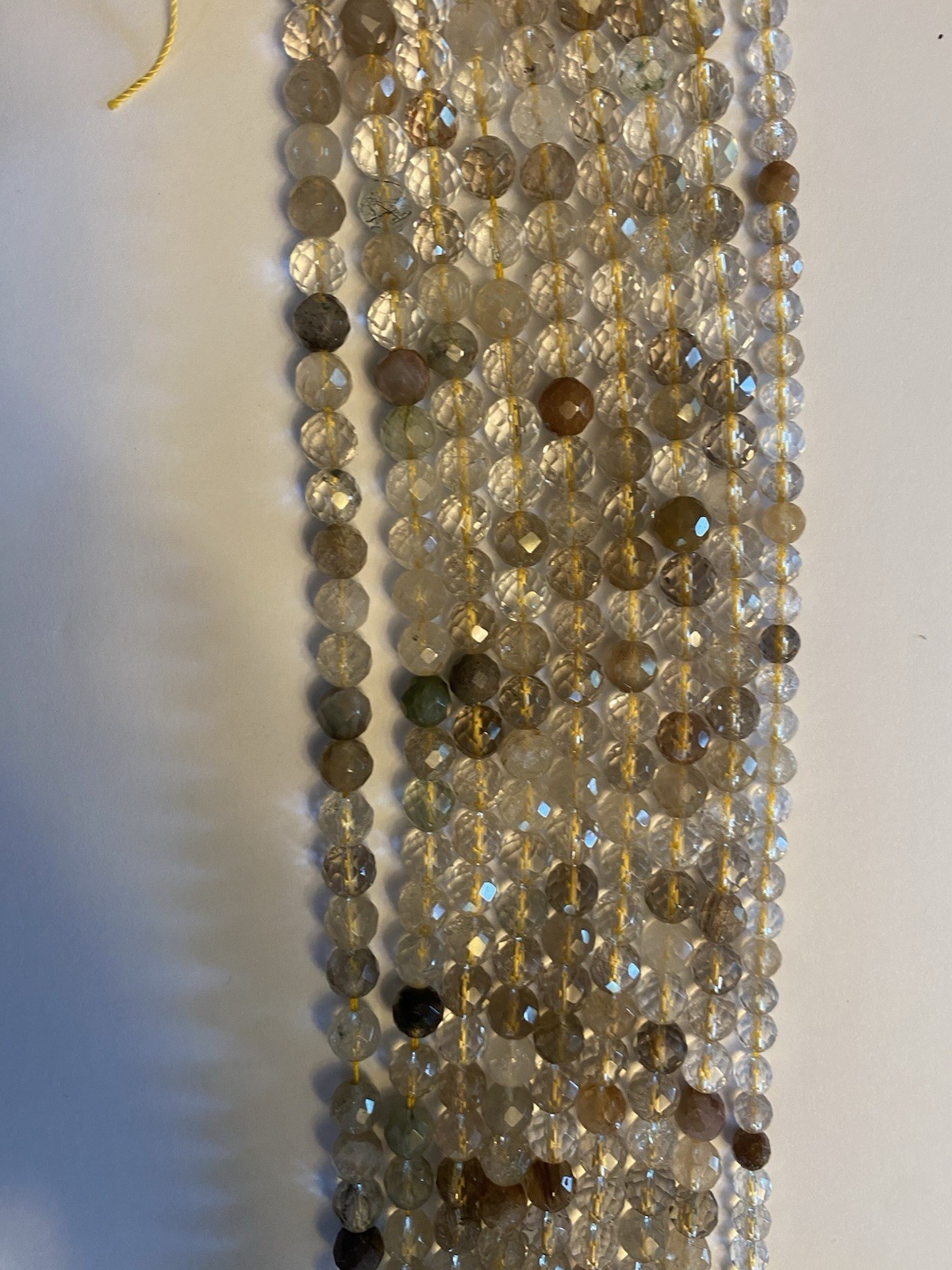 Golden Rutilated Quartz 8mm 15.5” Strand