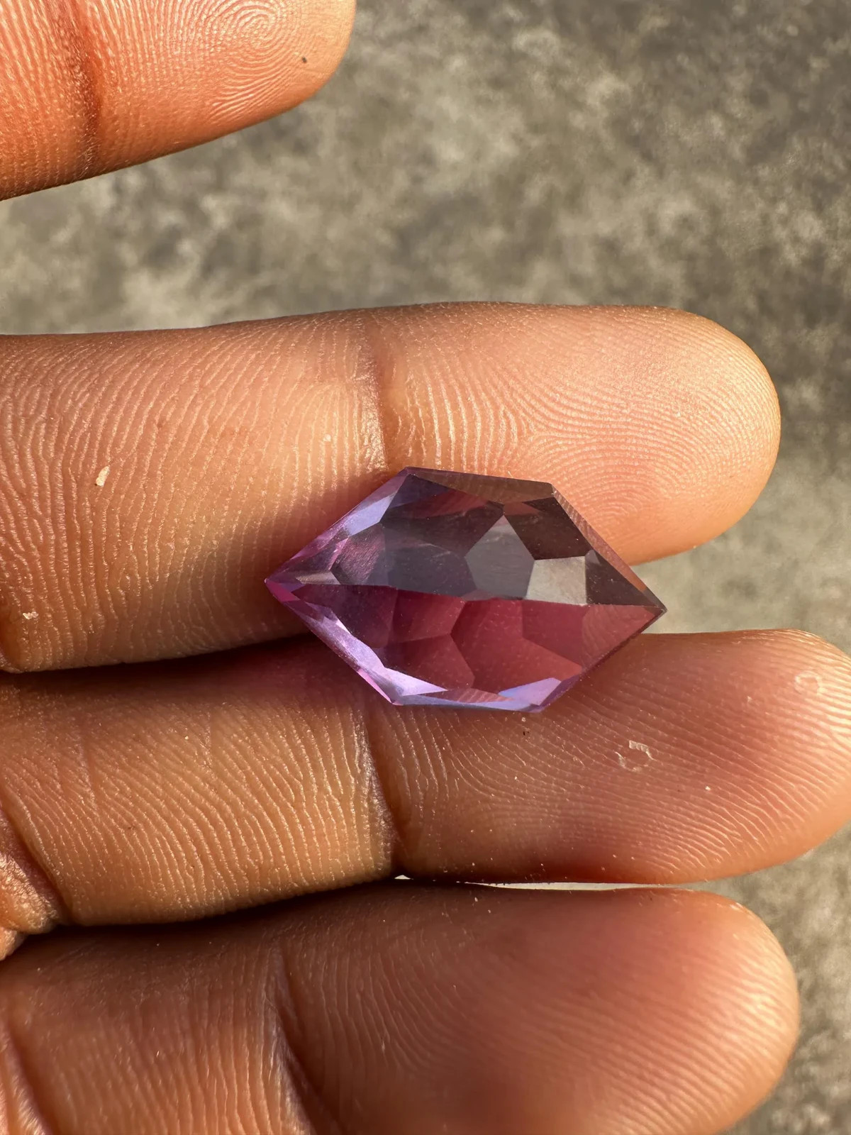 17.95 Ct Certified Natural Color Changing “Alexandrite” Fancy Cut Loose Gemstone