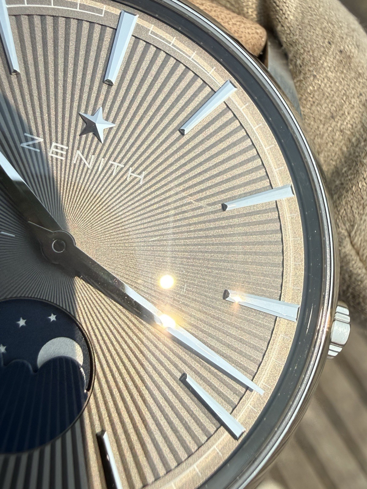 Zenith Elite Moonphase Automatic 40.5mm Stainless Steel Grey Dial 03.3100.692