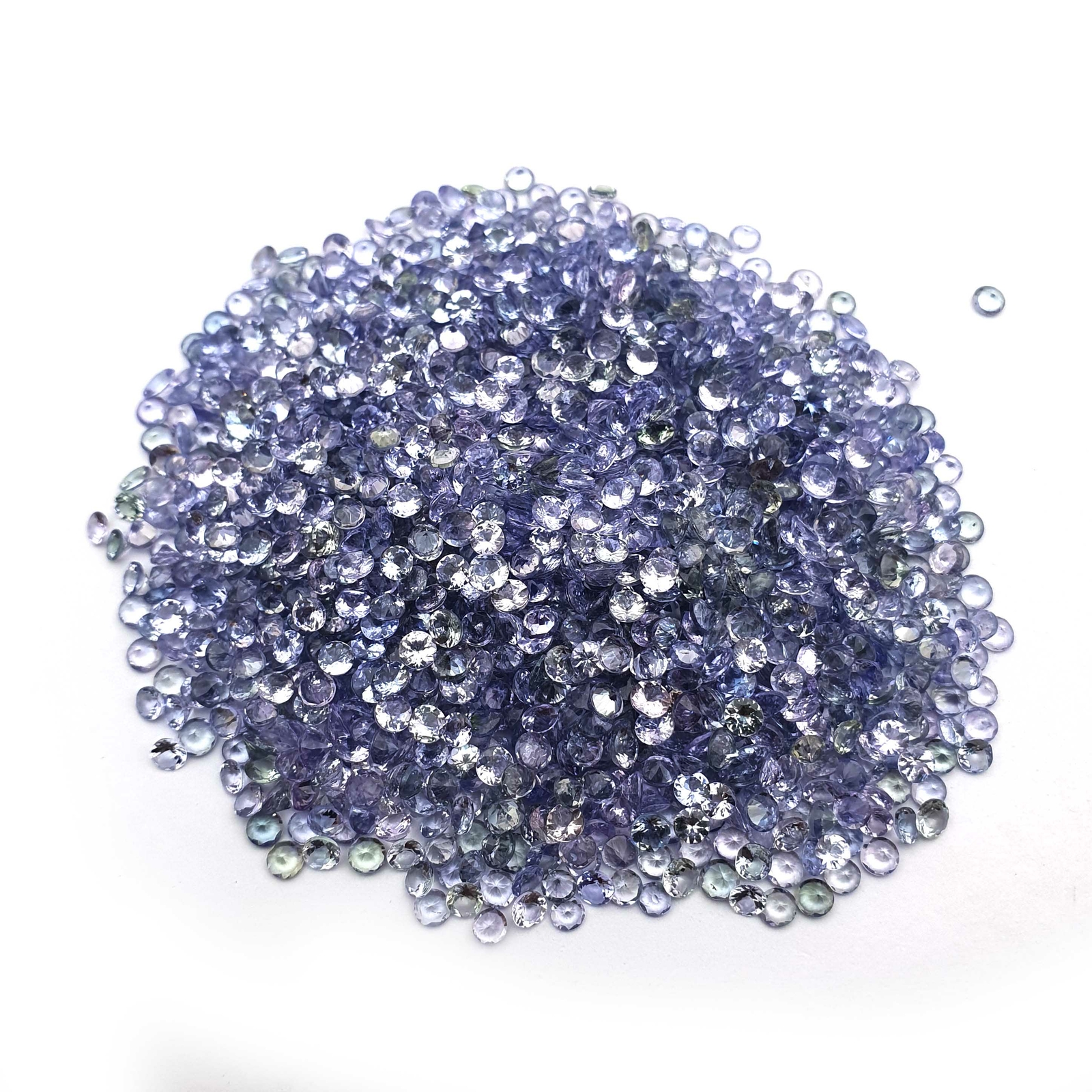 Natural Tanzanite Round Faceted Loose Gemstone Lot 100 Pcs 3 MM