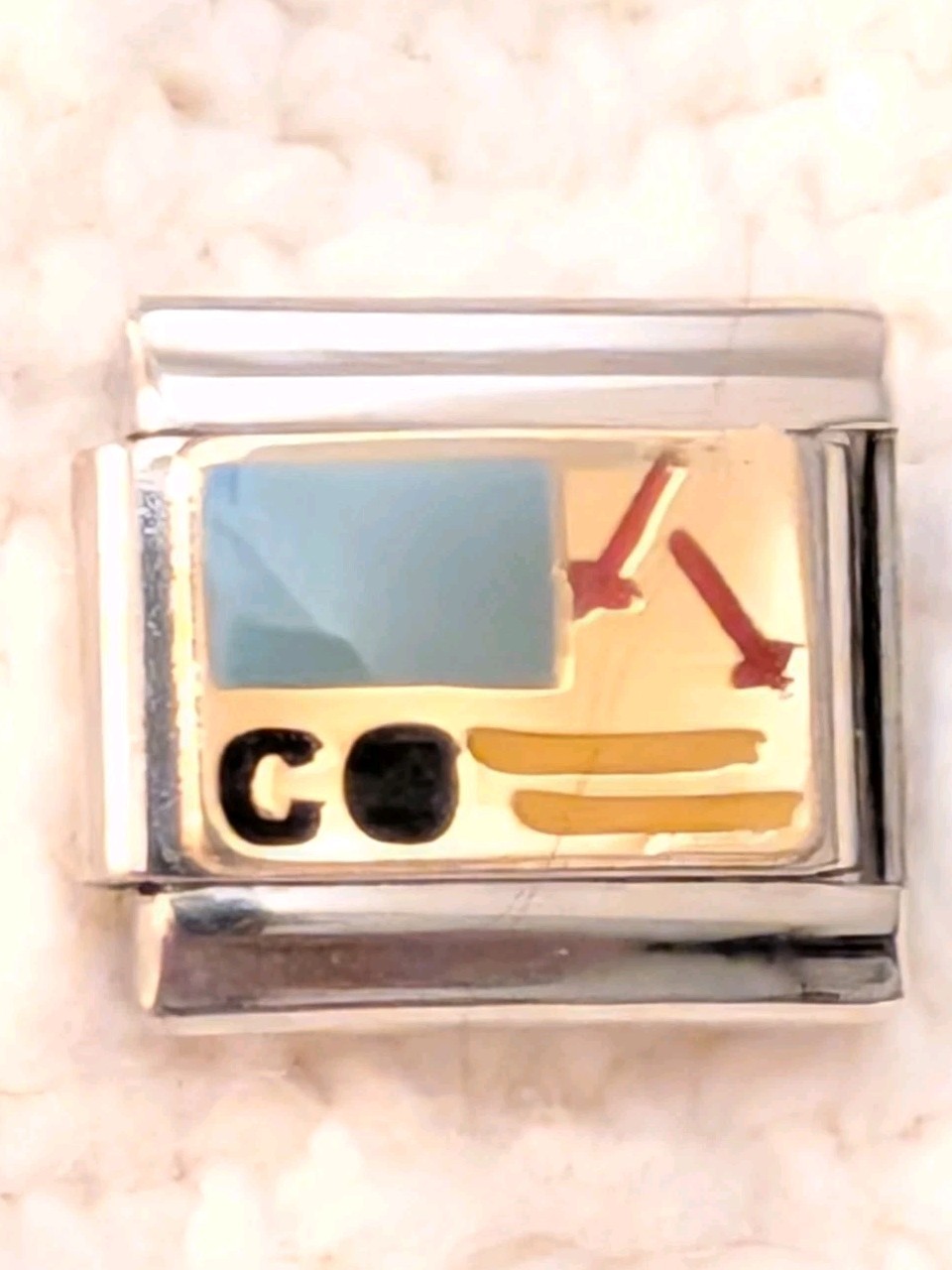 State Of Colorado Authentic Puzzle Italian Charm Classic 9mm Link K215