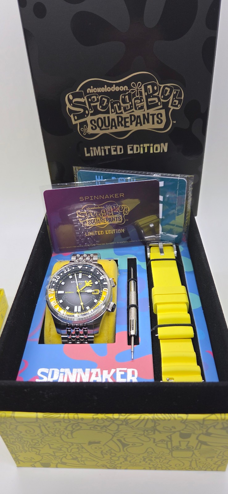 SPINNAKER GMT SpongeBob Collaboration Limited Edition Automatic Watch