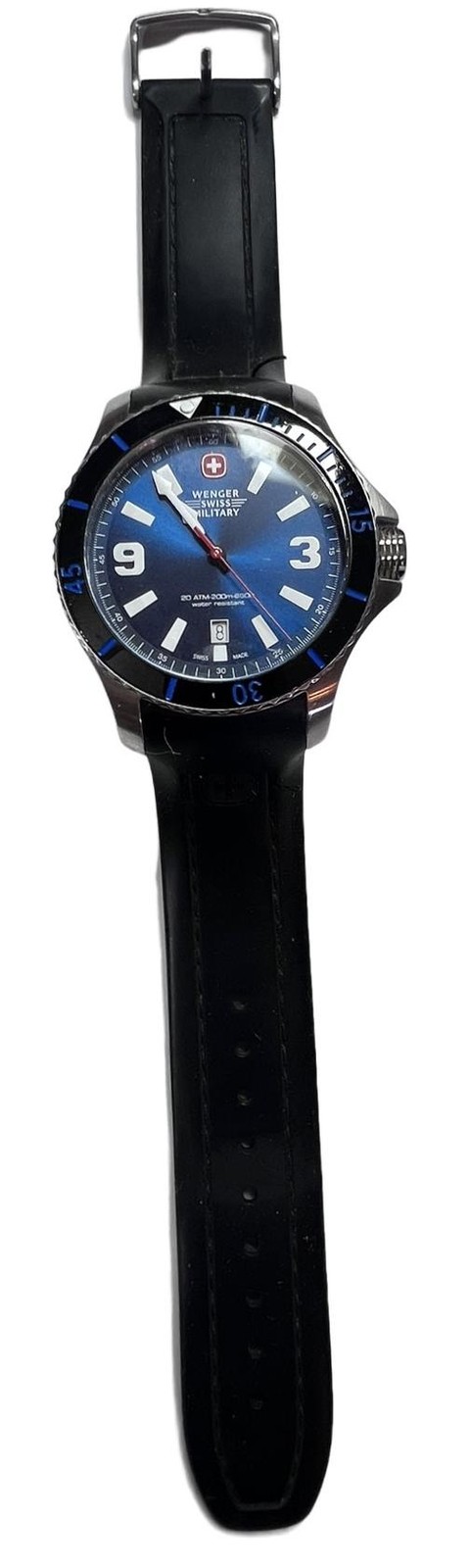 Wenger – Swiss Military Sea Force Mens Quartz Watch – 01.9041.216C, USED, NO BOX