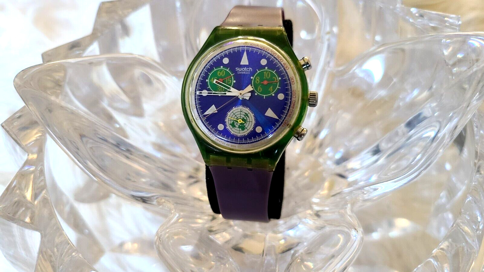 Swatch Watch Chrono United Nations 50th Anniversary SCZ103 1995 ( X23)