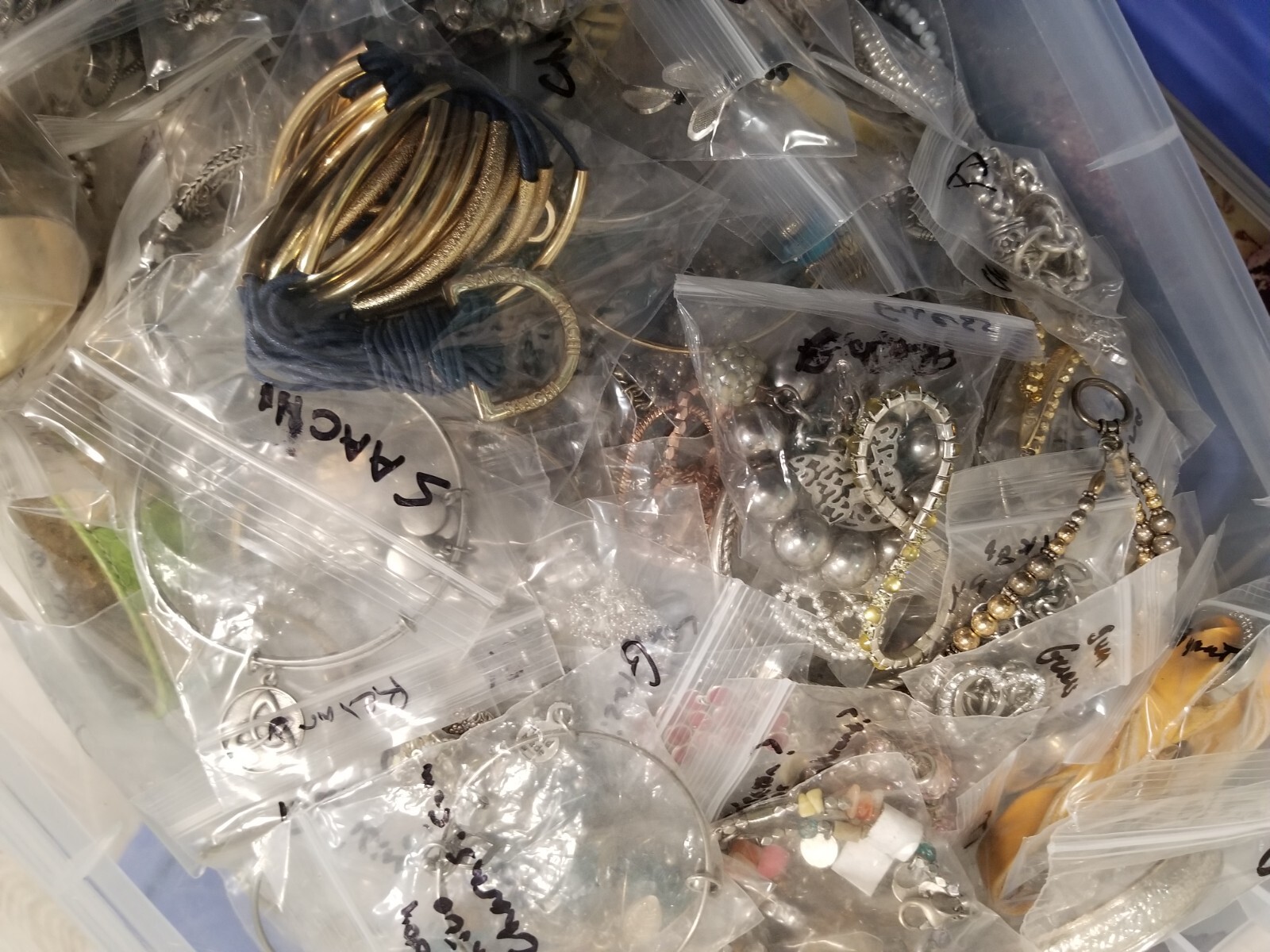 Huge lot Random necklaces all wearable some signed some not Vtg Modern Very Nice
