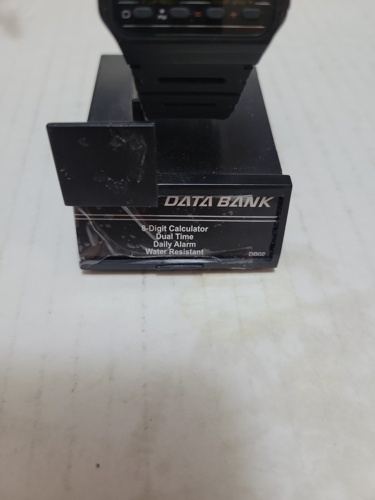 Casio CA-53W Databank Calculator Digital Quartz Watch, Black Resin, w/ Paperwork