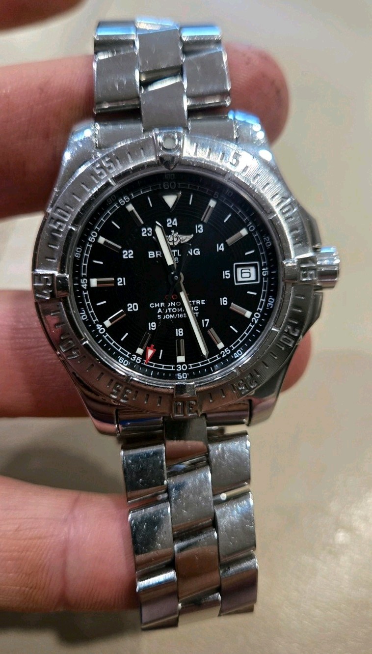Breitling Colt Automatic A17380 41mm Stainless Steel Black Dial Watch