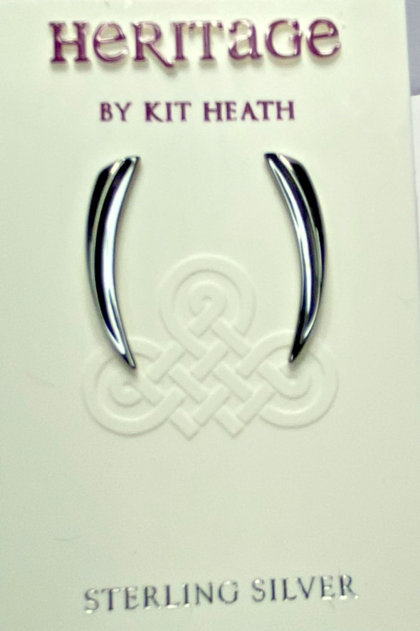Kit Heath Ruthenium over Sterling Silver Post Thorn Earrings 1″ Long NWT