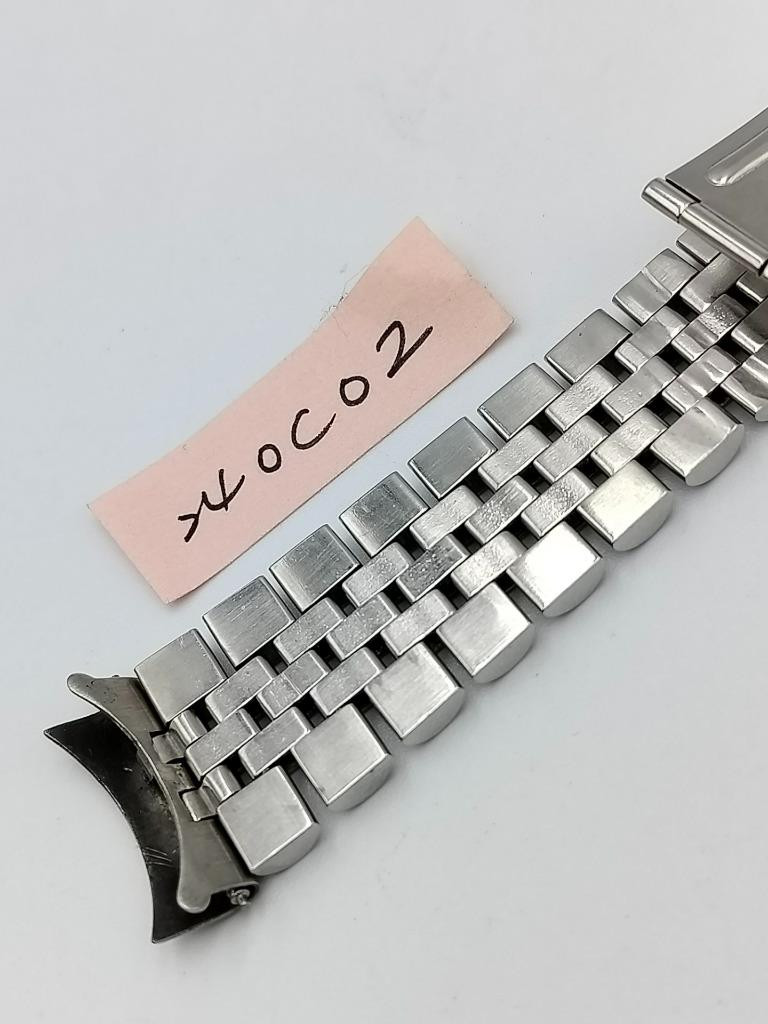 Authentic 1980s Rolex 1601 16014 Steel Bracelet 20mm Swiss 62510H 555 – 24OC02
