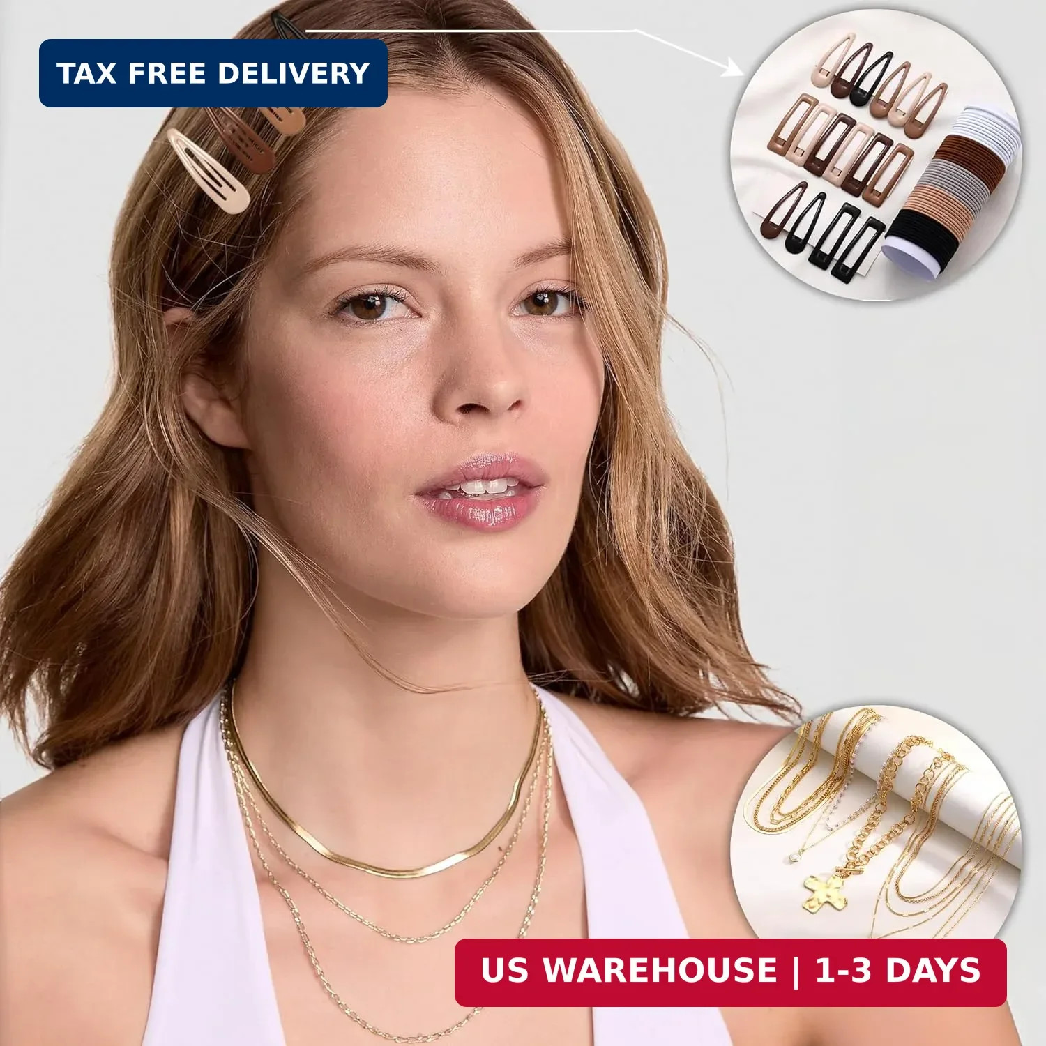 FANDY 137 Pieces Gold Jewelry Set for Women, 12 Necklace, 14 Bracelet, 21 Earrin