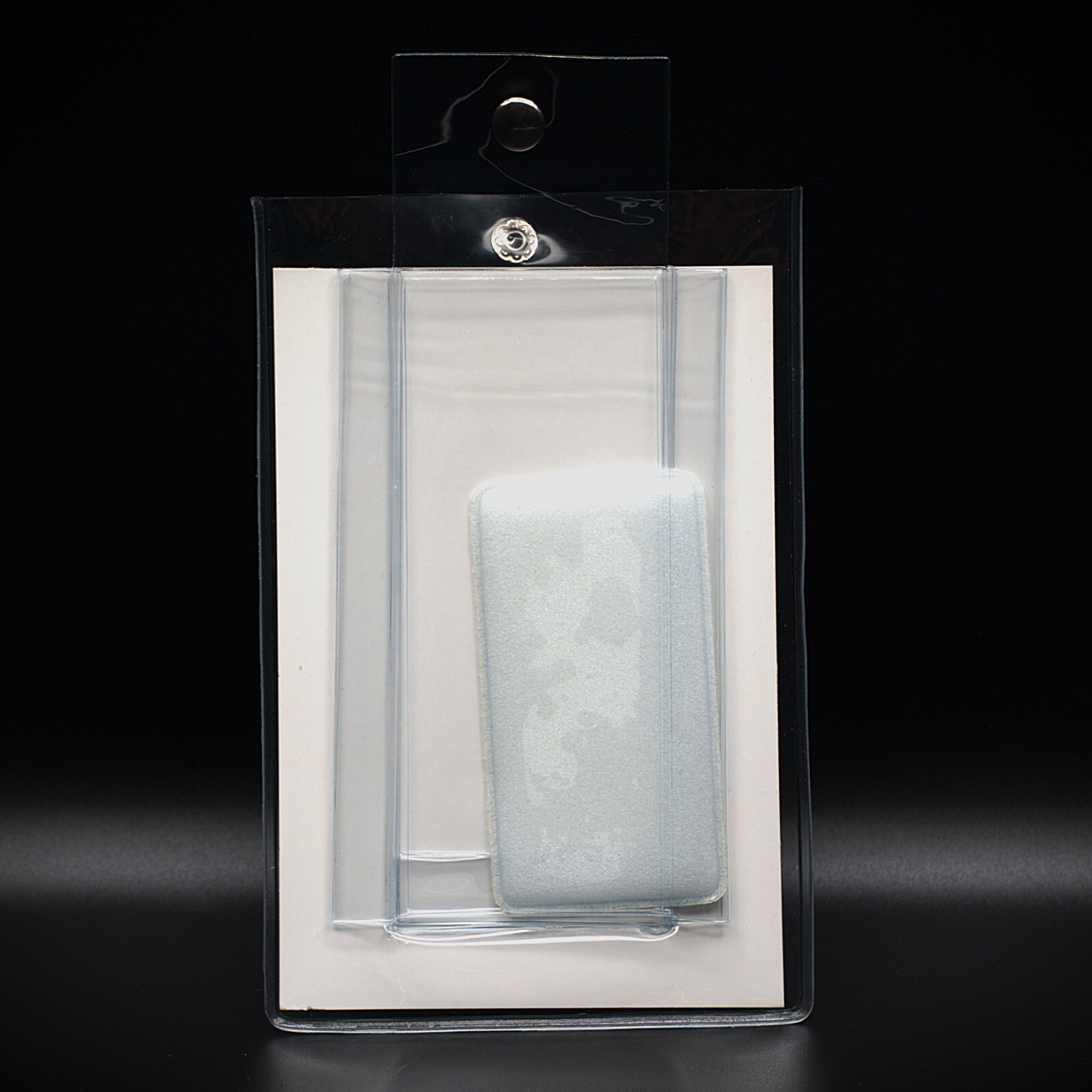 10 pieces Clear Plastic Watch Snap Pouch With Slot For Card or Papers