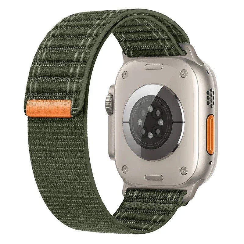 Woven Nylon Sport Loop Band for Apple Watch Series 10 9 8 7 11 SE Ultra 38–49mm