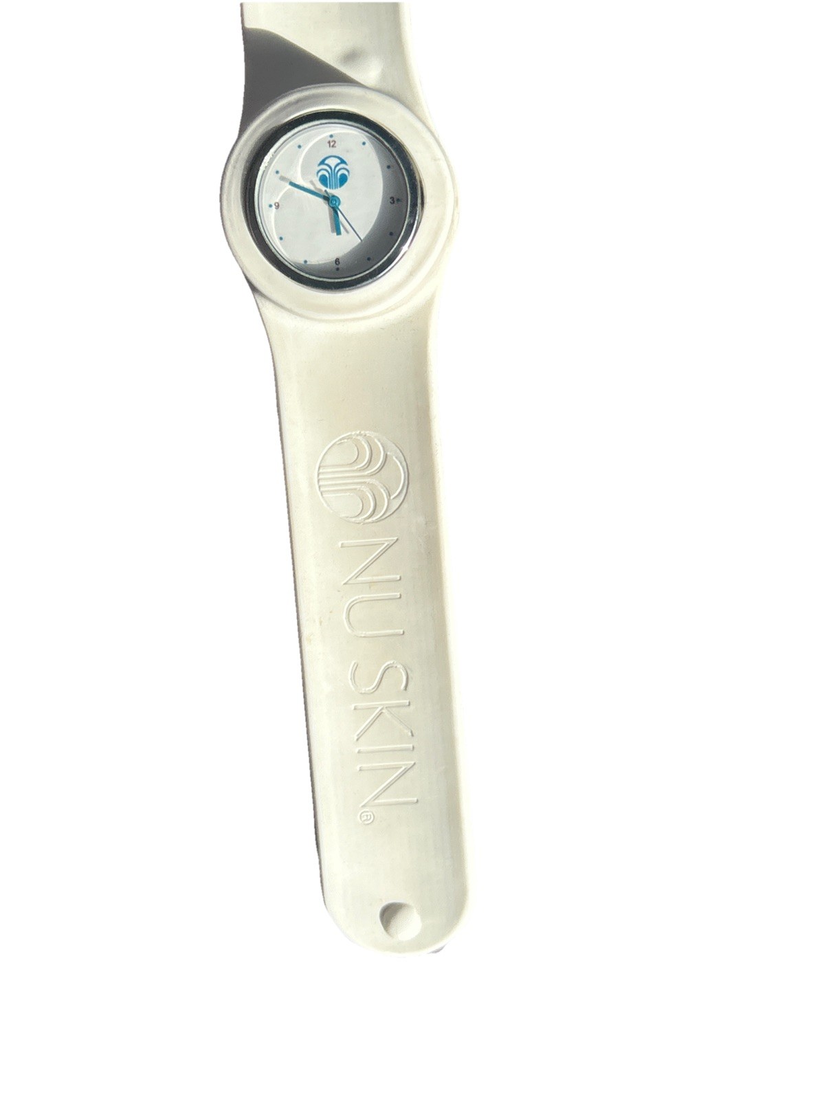 White Nu Skin Lady Limited Edition Analog Slappie Strap Watch