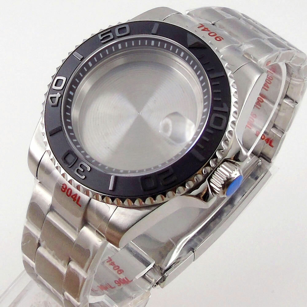 20atm 40mm Ceramic Bezel Sapphire Chapter Ring Watch Case Fit For NH35 NH36 2824