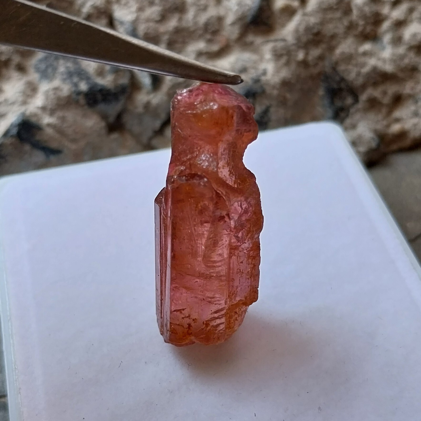 39 Carat 32×12 MM Natural Pink Color Tourmaline Rough Pencil