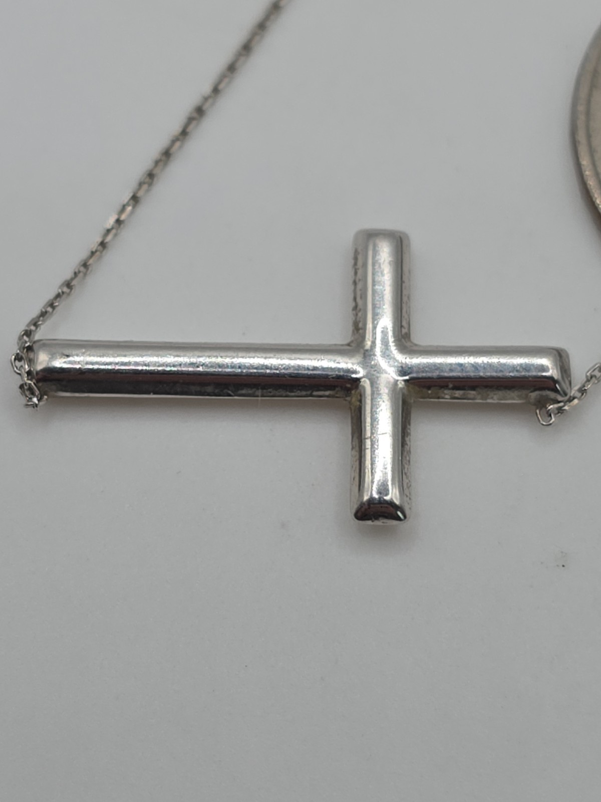 Midas Sterling Silver 925 Horizontal Necklace 16-18″