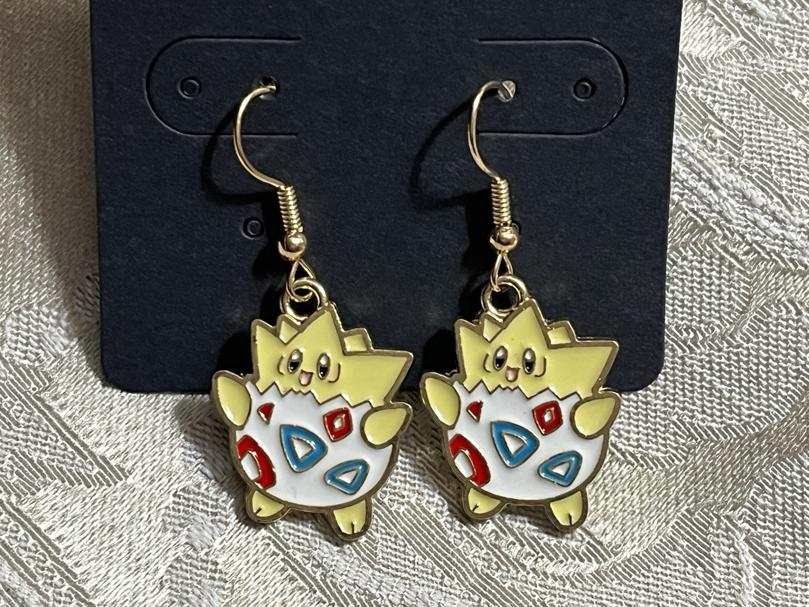 Japanese Anime Togepi Cartoon Video Game Enamel Drop Dangle Adorable Earring Set