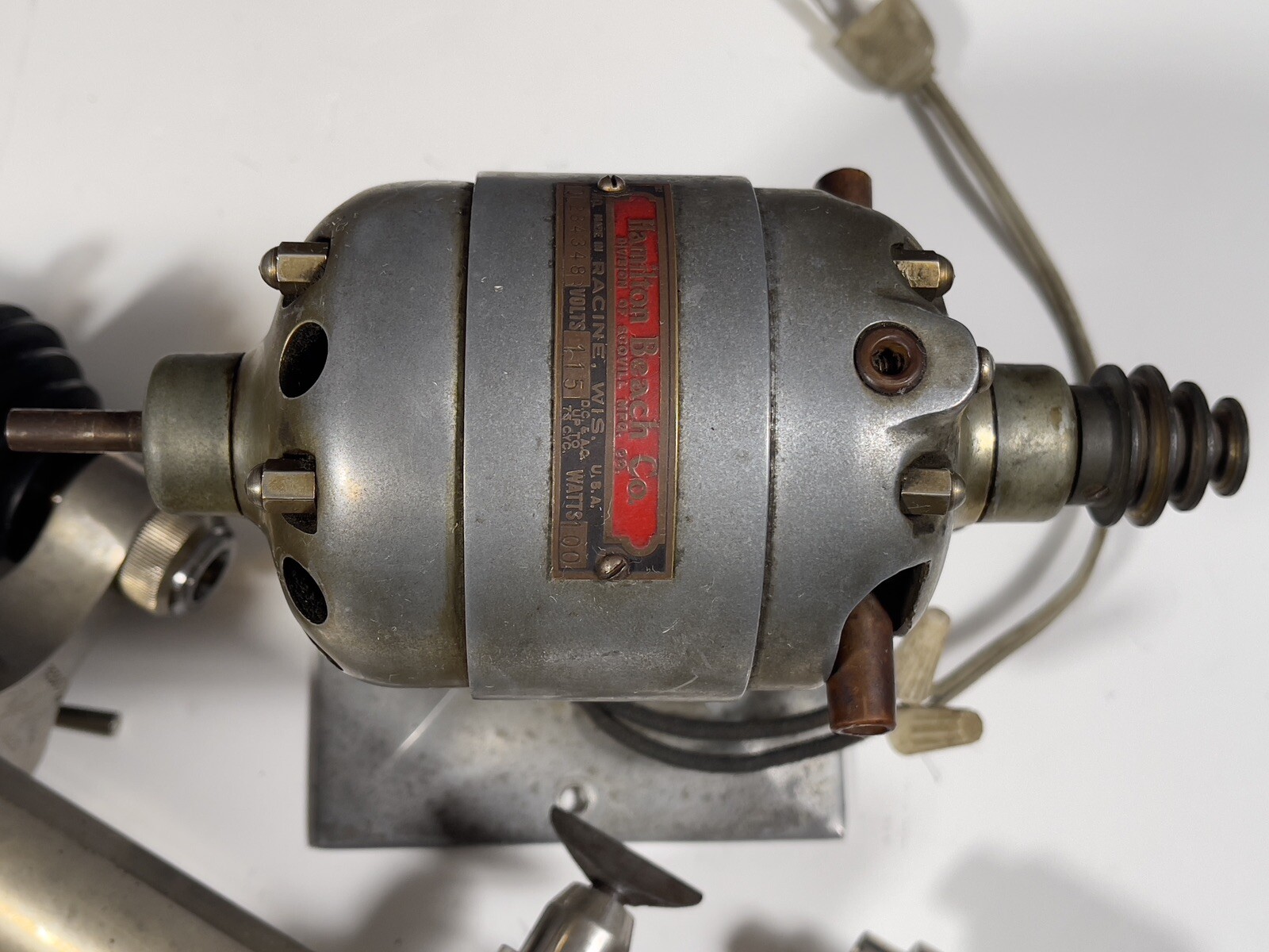 Derbyshire Watchmaker Lathe, Hard, 8mm with Hamilton Beach Motor (Read)