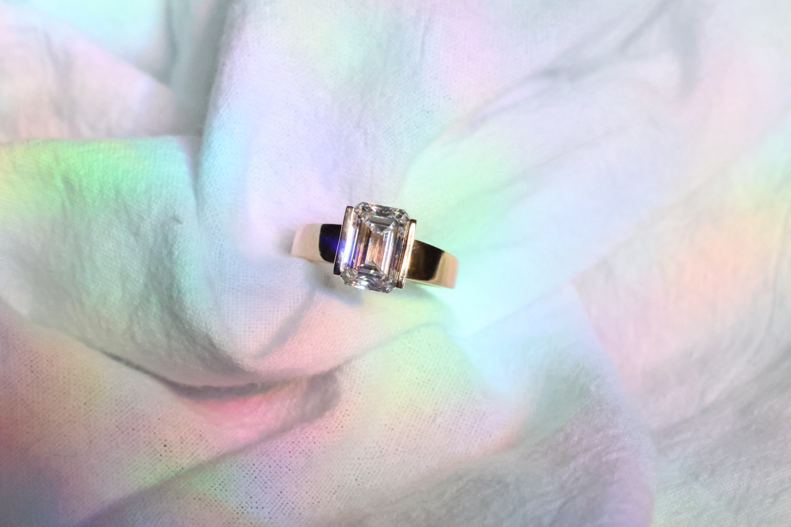 Brand New 3.02 Carat Diamond Ring | 18K Gold Band | Lab Grown Diamond | IGI