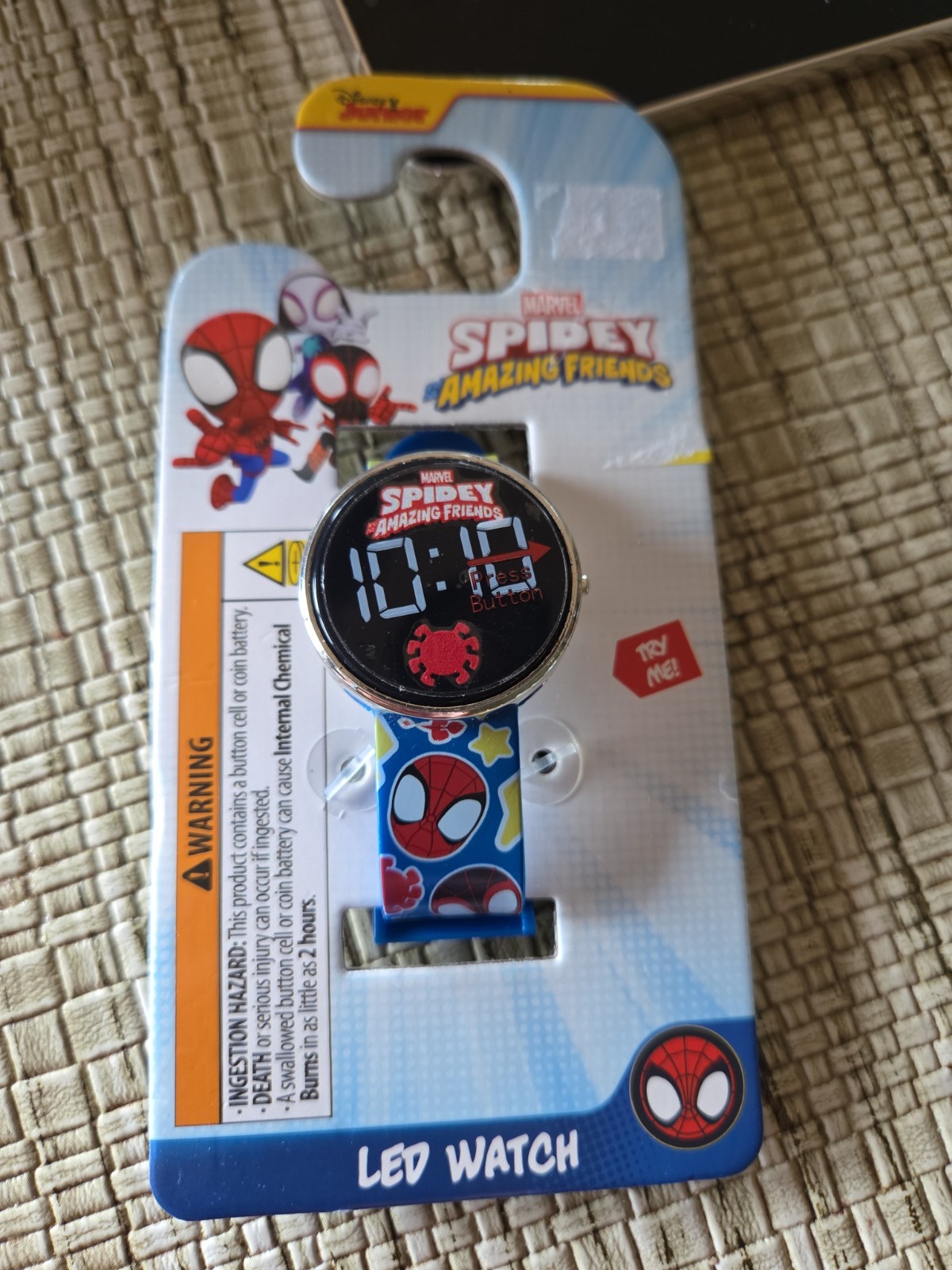 NEW Spidey & His Amazing Friends LED Digital Marvel Kids Watch Ages 6+