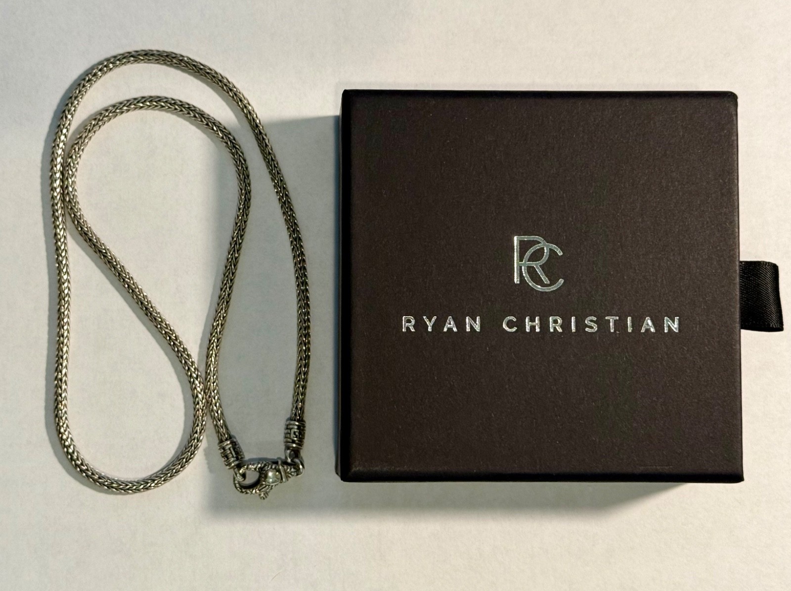 Ryan Christian Dragon Bones Tulang Naga 925 Sterling Silver Chain 3.5mm. 20 in.