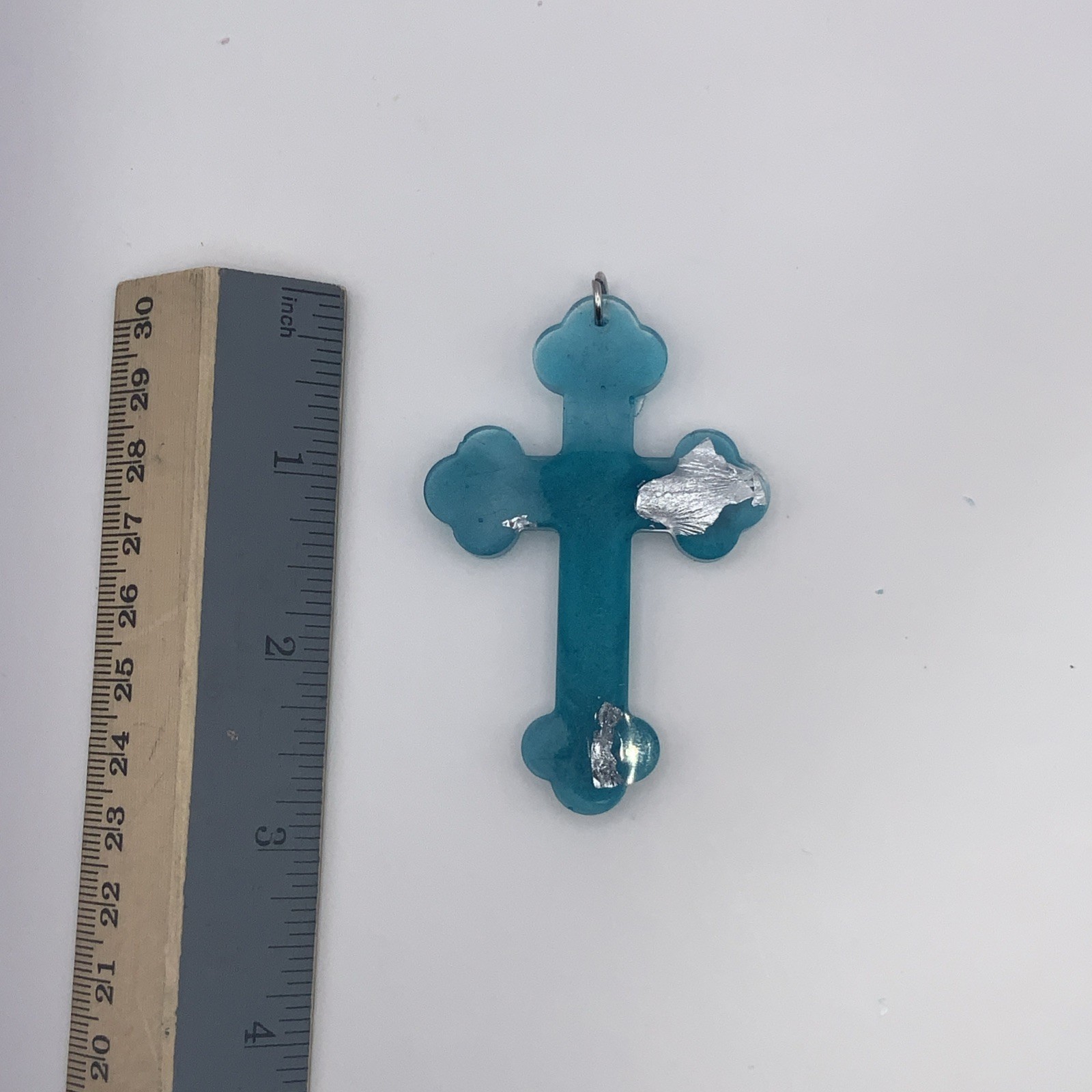 House Of David Handmade Cross Necklace Crystal Ice