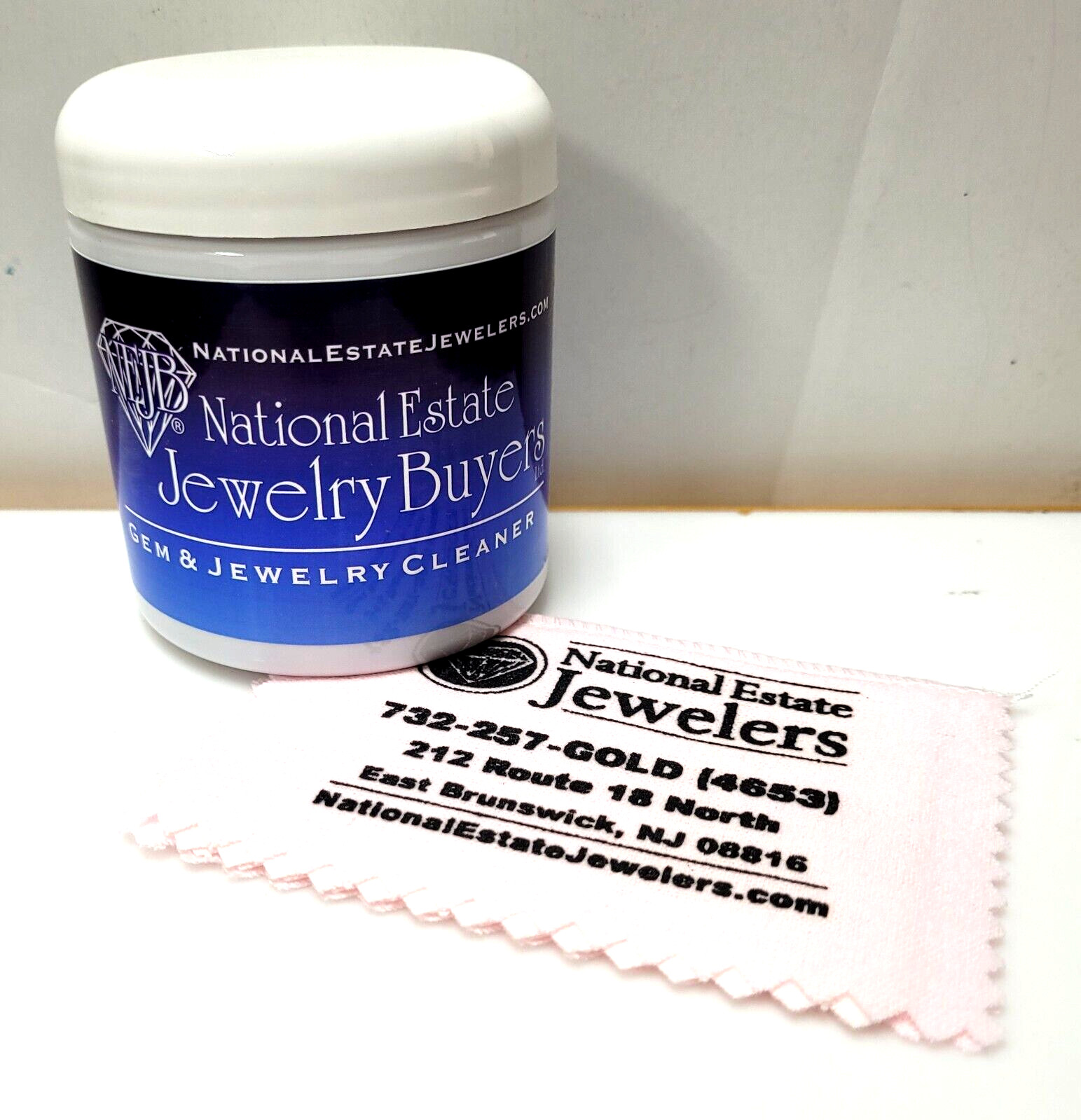 NEJB Gem & Jewelry Cleaner Solution and Jewelry Care Cloth