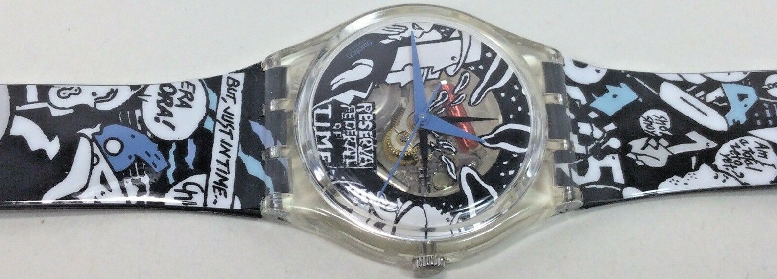 Swatch Watch 1998 Gent Furto GK265 Designed By Jose Munoz Fast Free Shipping!
