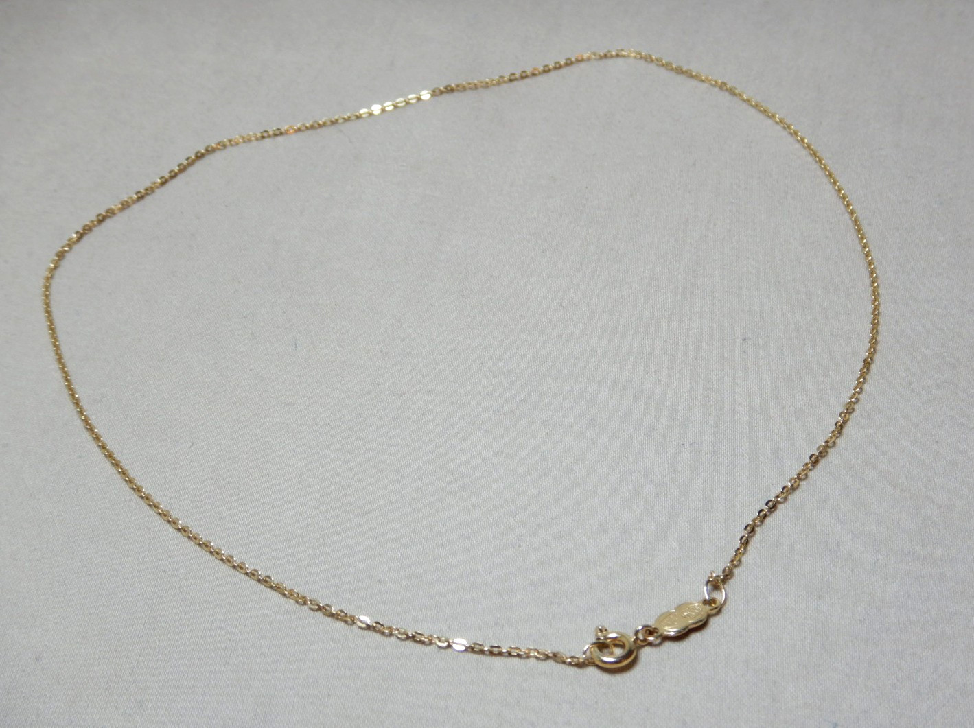 Vintage 9ct Gold Italian Chain Necklace by UNO A ERRE 4238