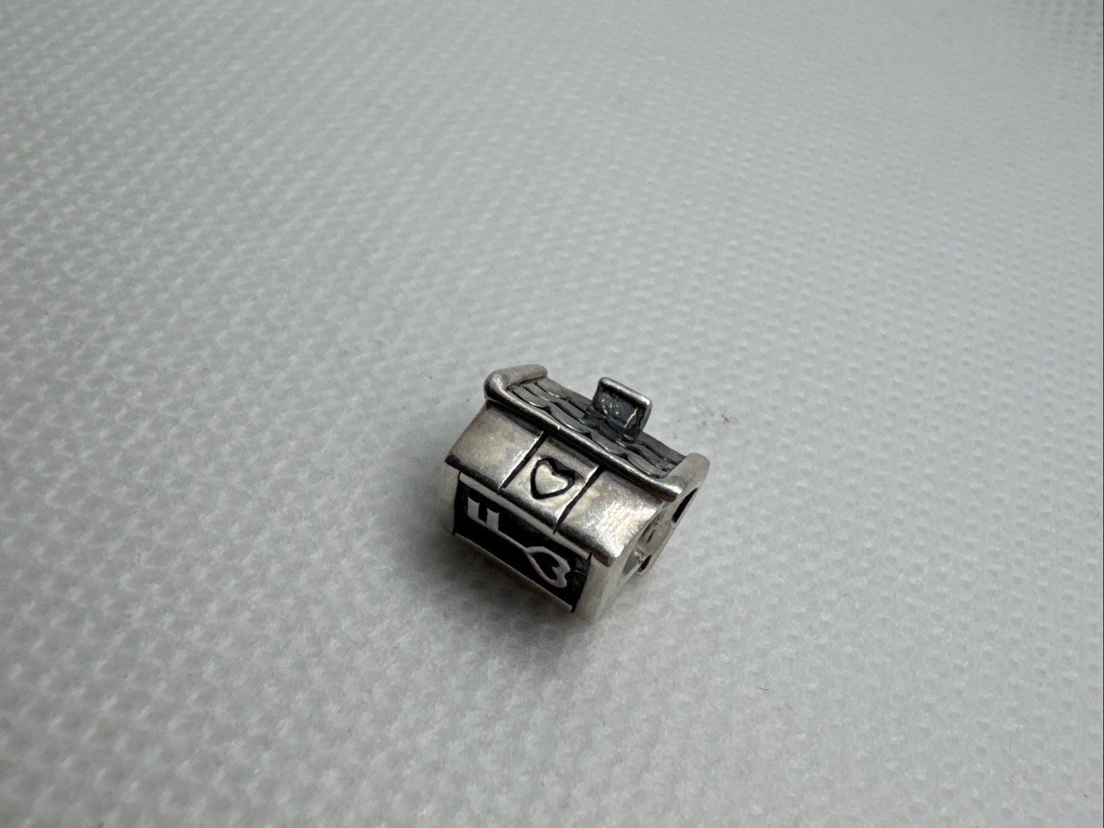 Sterling Silver 925 Key To My Heart House Bead Charm Homeowner C11