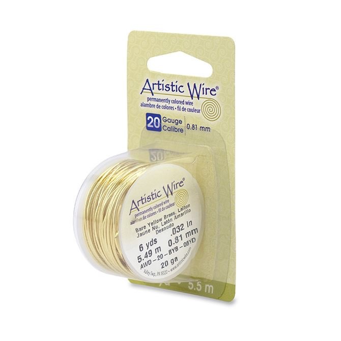 Artistic Wire 20 Gauge Silver Plated Gold 43109 Dispenser 6Yard Resembles 14kt
