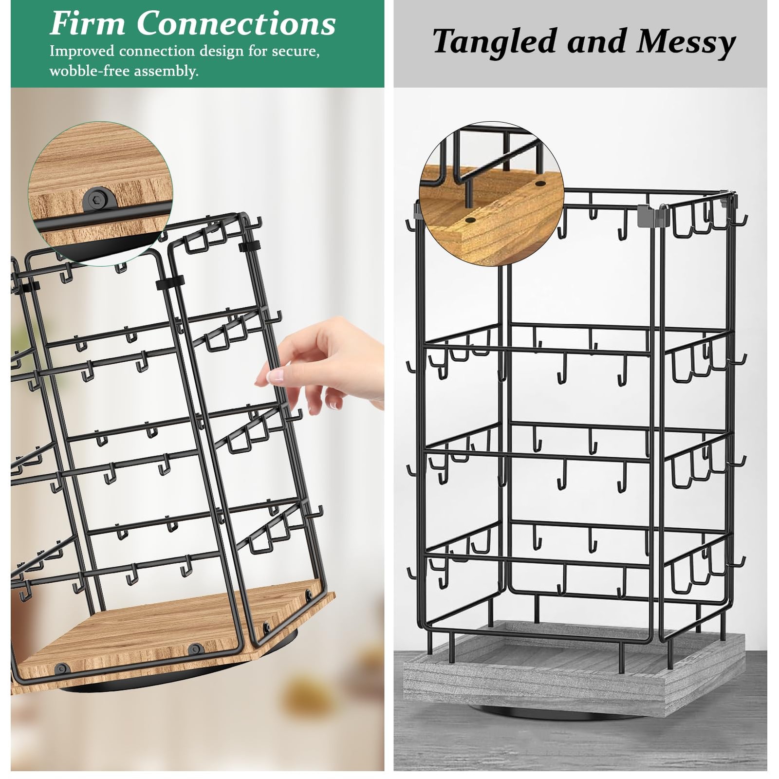 360 Rotating Earring Display Stands for Vendors,Jewelry display Rack for Sell…