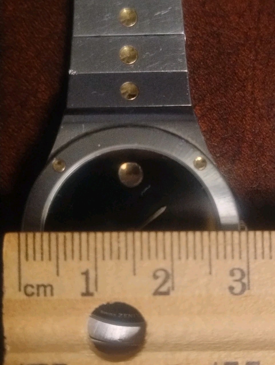 Rare Zenith Museum Pacific Wrist Watch 59.0020.114 Vintage 18k Gold & Steel 31mm