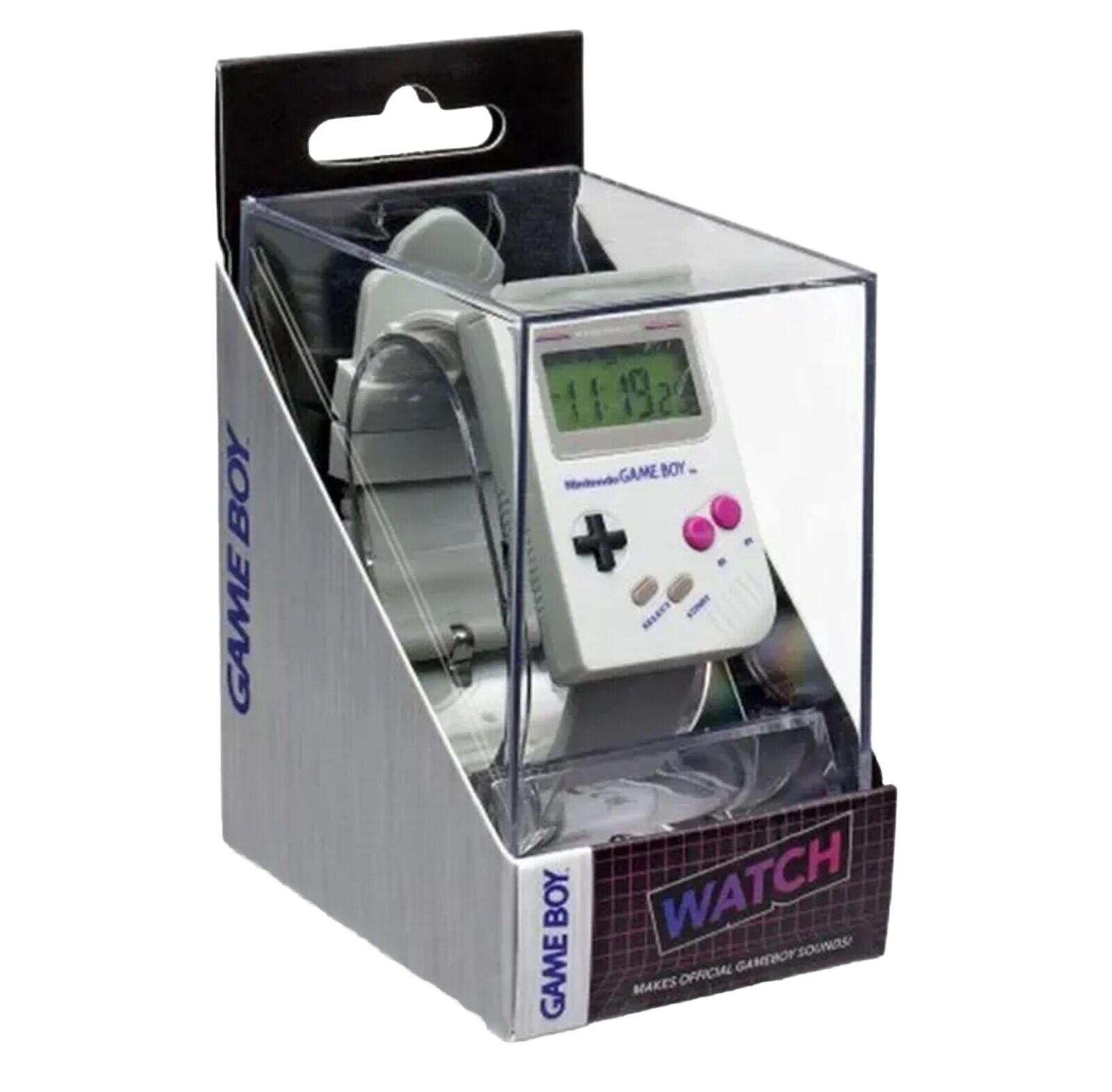 New Nintendo Game Boy Digital Wristwatch Retro Super Mario Sounds NEW NIB