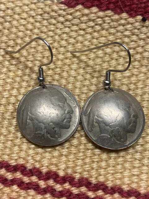 Vintage Indian Head Nickel Earrings – Real Coins
