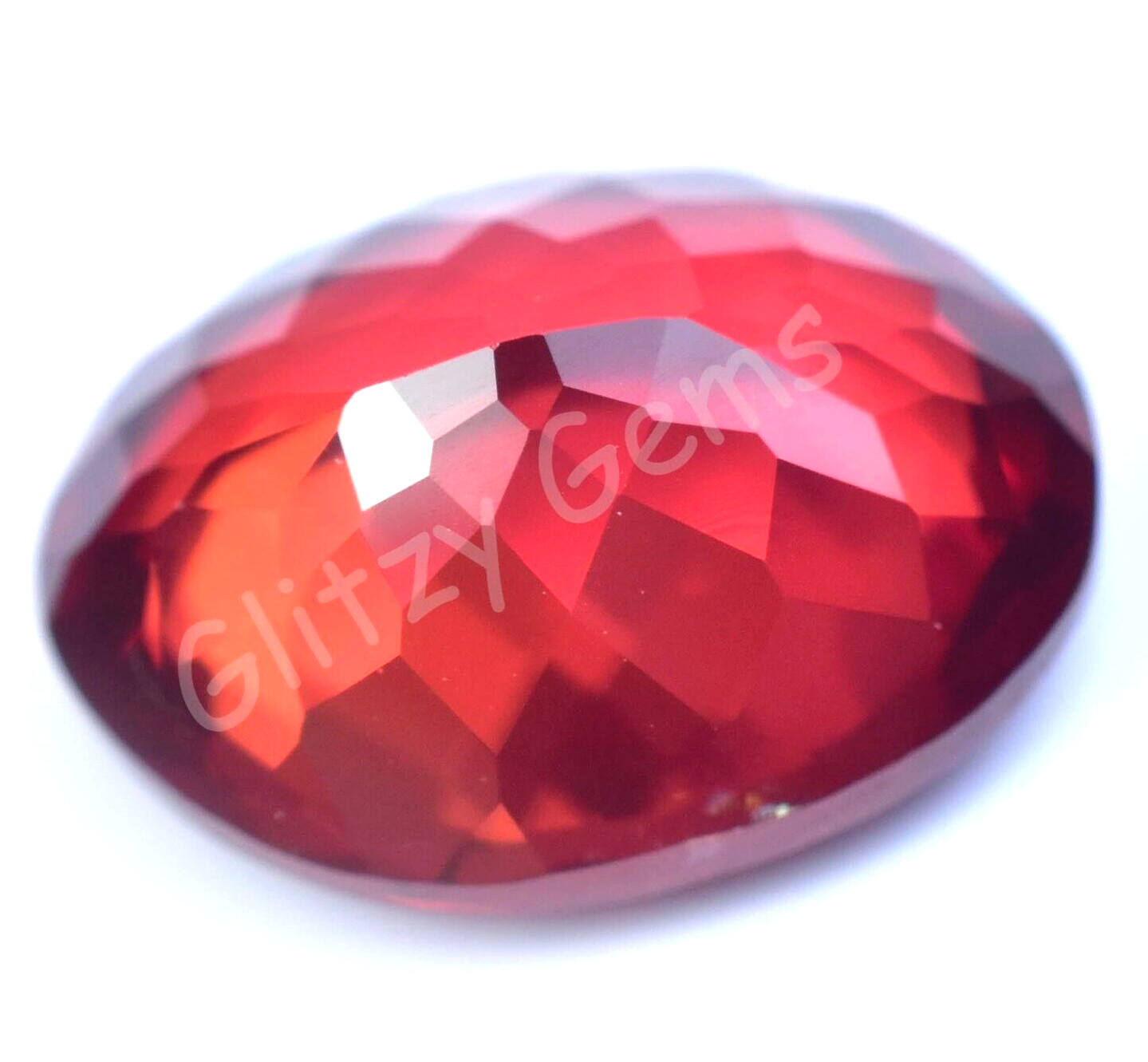 Natural Red-Orange Padparadscha Sapphire 20.00 CT Oval Certified Gemstone