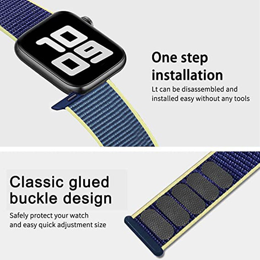 Woven Nylon Loop For Apple Watch Series 11-1 Ultra SE Sport Band Strap 38mm-49mm
