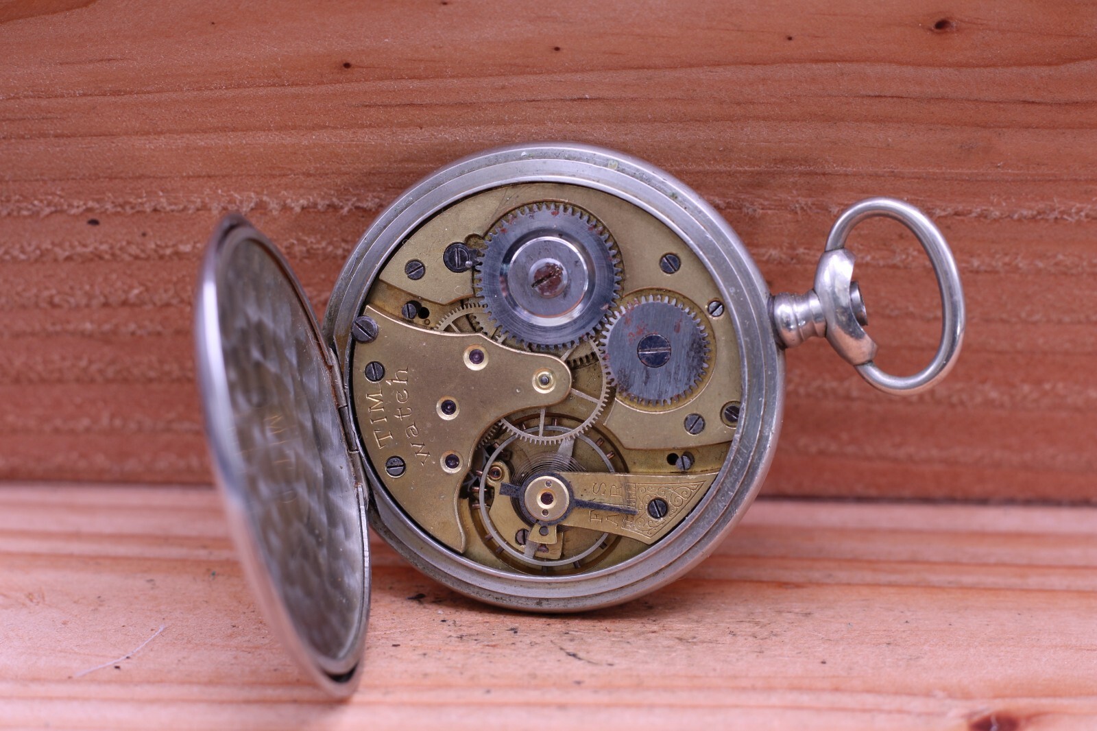 TIM HIGH GRADE SWISS POCKET WATCH 48.5mm FOR REPAIR (BO)