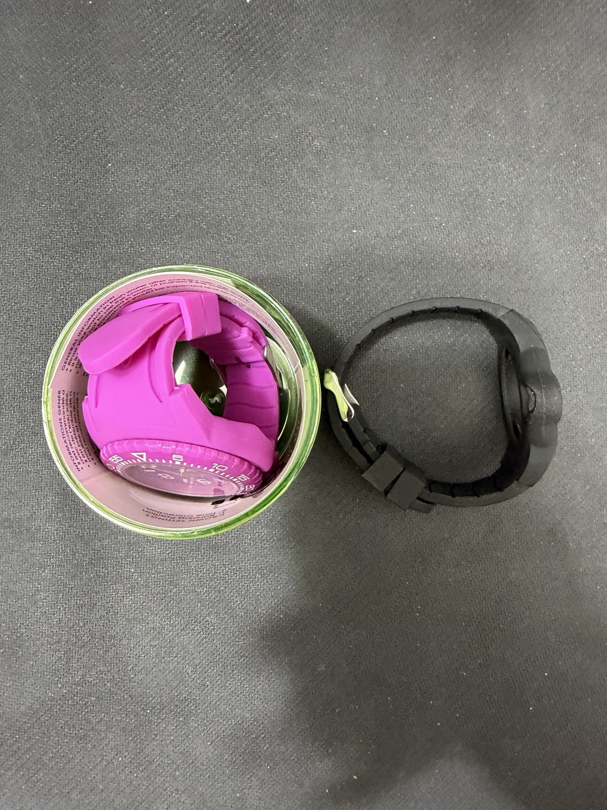 GEBO Time To Save The Earth Watch – 2 Straps Pink & Black – Old Stock
