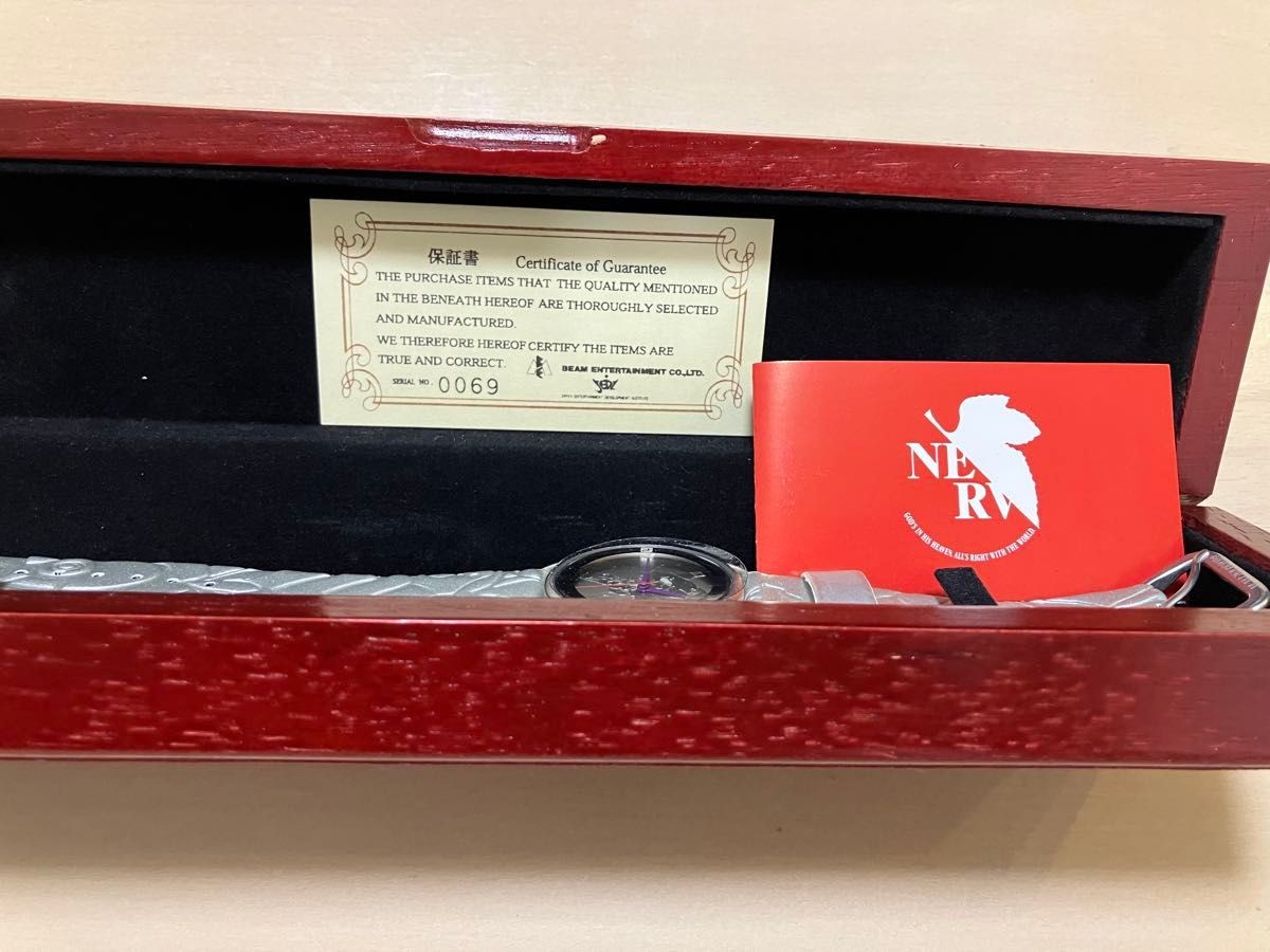 Evangelion Unit-01 Wristwatch Limited Edition Serial No. 69 From Japan
