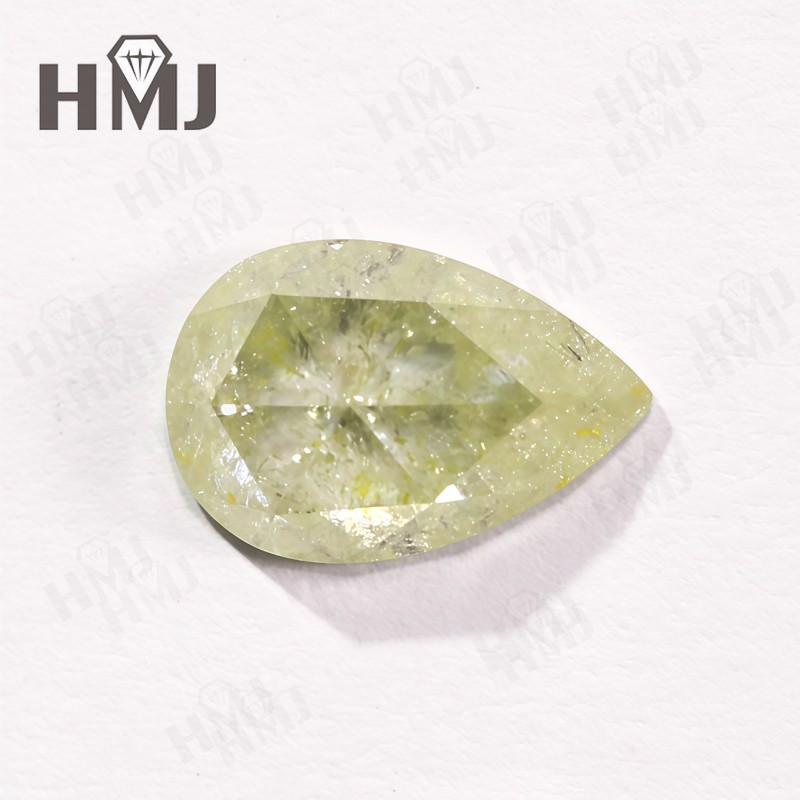 Salt and Pepper Moissnite Diamond Kite Pear Cut For Engagement Ring Wedding Gift