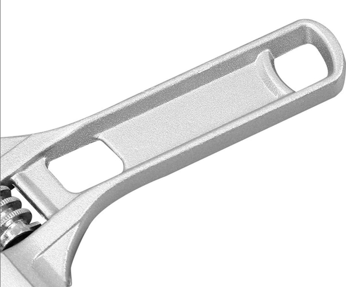 Adjustable Wrench Large Opening Bathroom Spanner Jig Saw 16-68mm, Silver