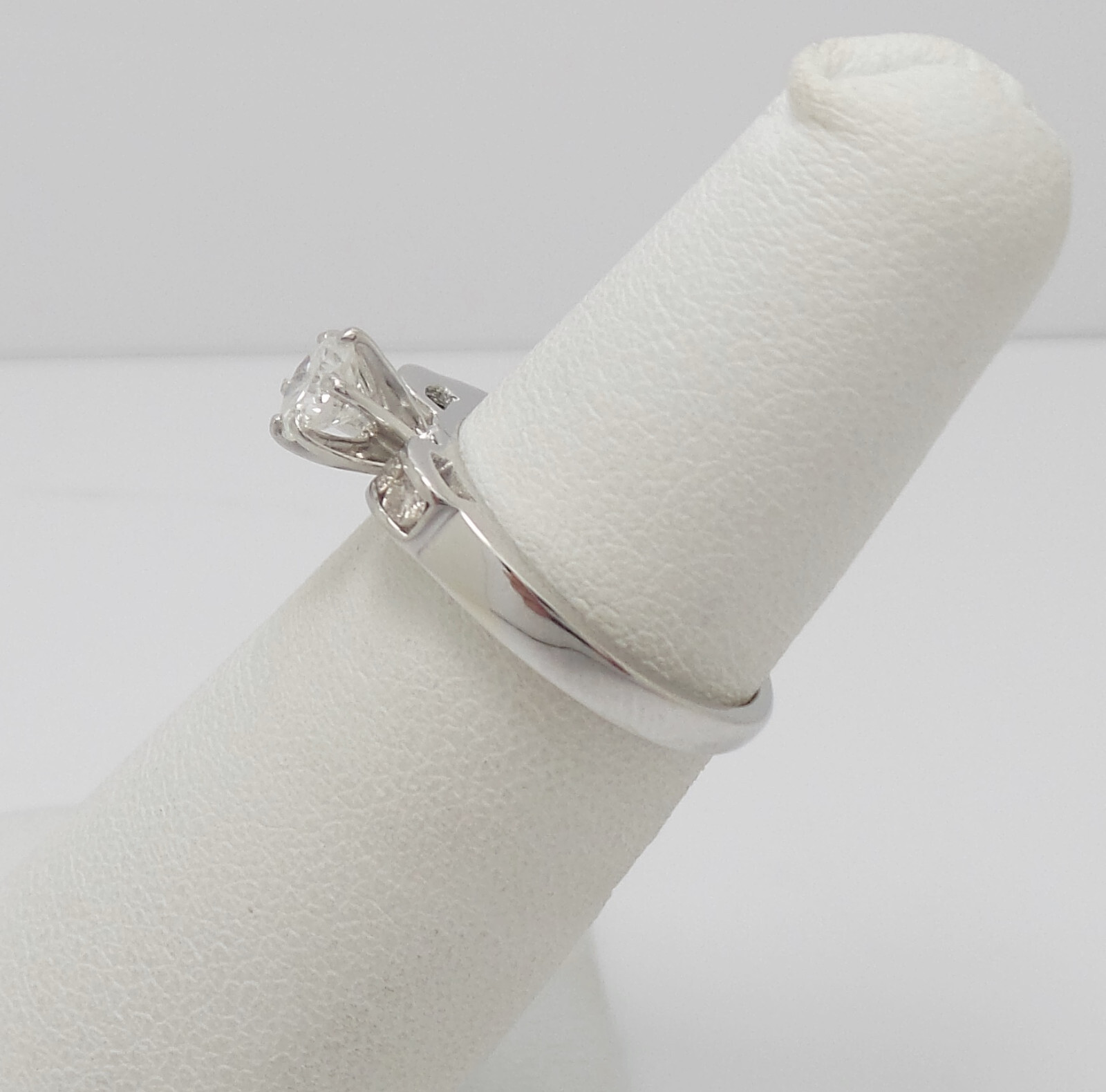 1/2 Natural Diamond Anniversary Engagement Wedding Band Ring 14K White Gold